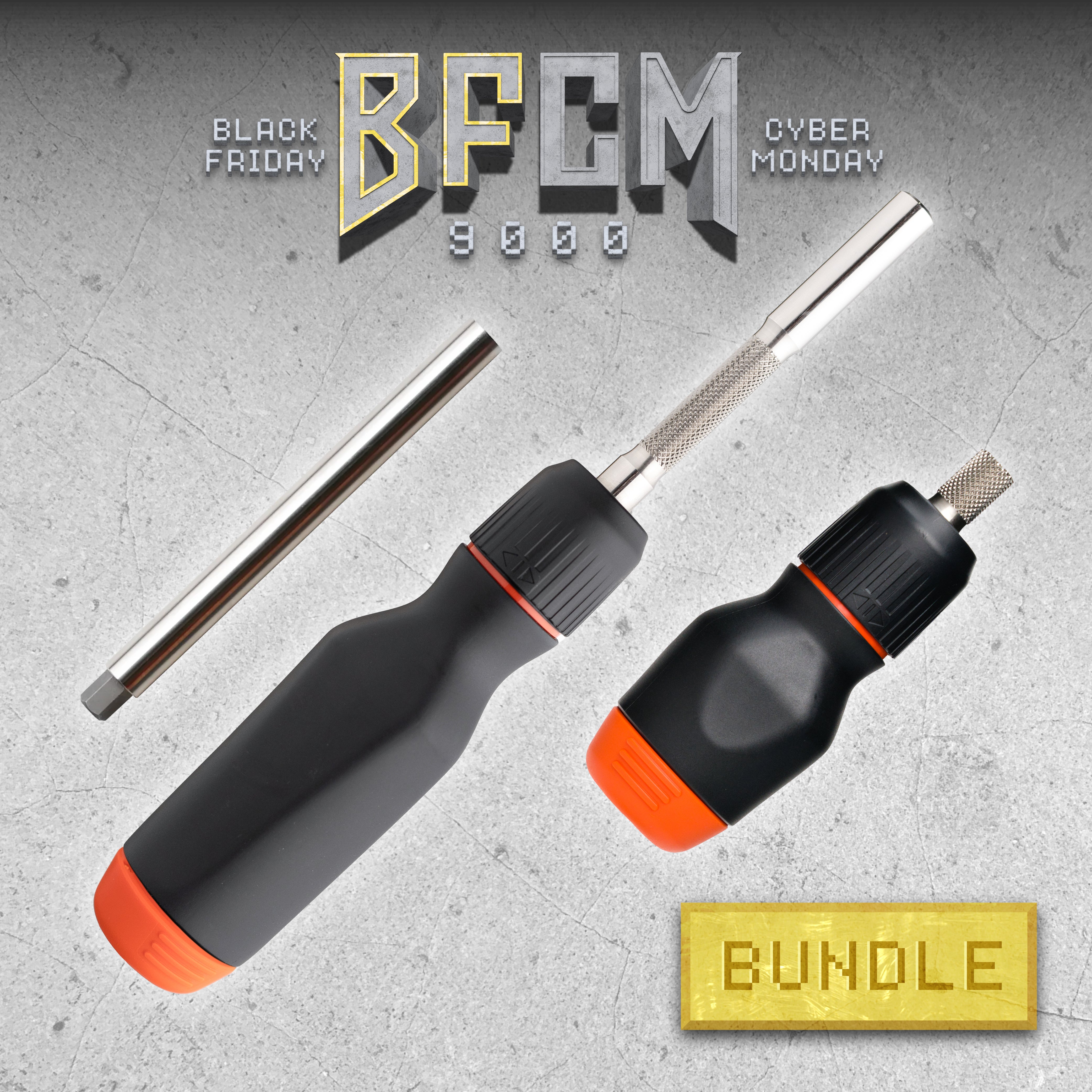 RatchetingScrewdriverBundle(Black/Orange)