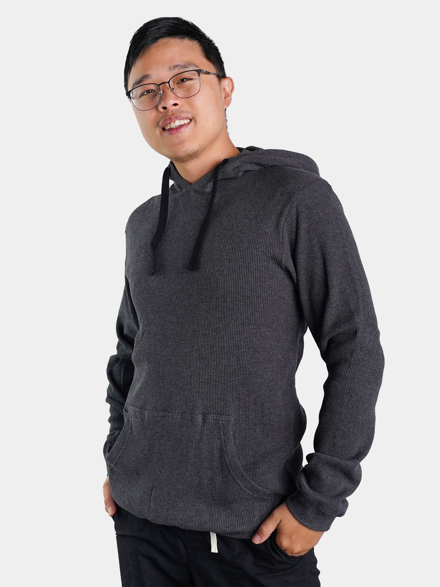 Thermal waffle online hoodie