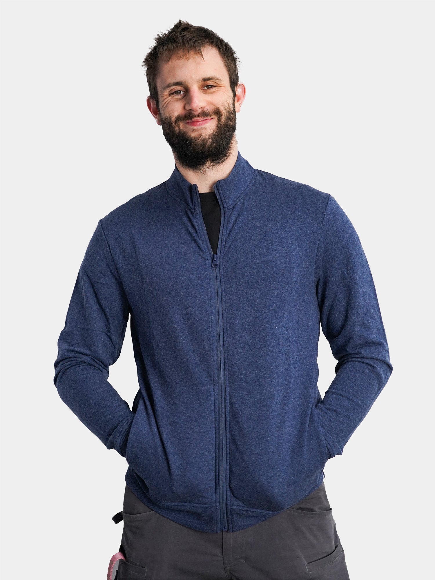 Zip-Up Mock Neck